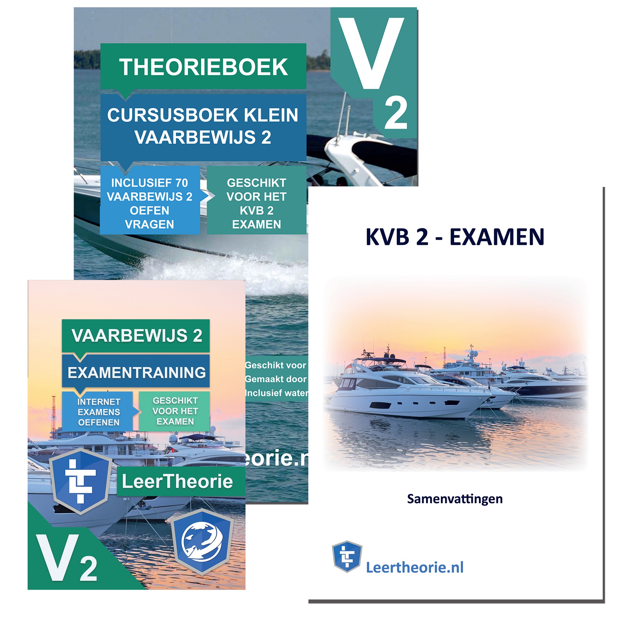 rijbewijstheorieboeken.nl - Theorieboek Cursusboek + Examentraining + Samenvatting - Klein Vaarbewijs 2 - Nederland - KVB 2 - KVB2 - LeerTheorie