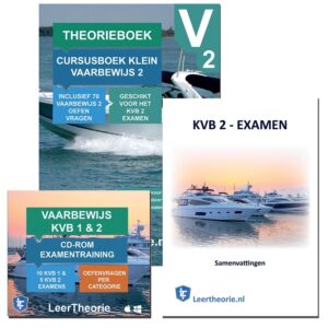 rijbewijstheorieboeken.nl - Theorieboek Cursusboek + Samenvatting + CD - Klein Vaarbewijs 2 - Nederland - KVB 2 - KVB2 - LeerTheorie