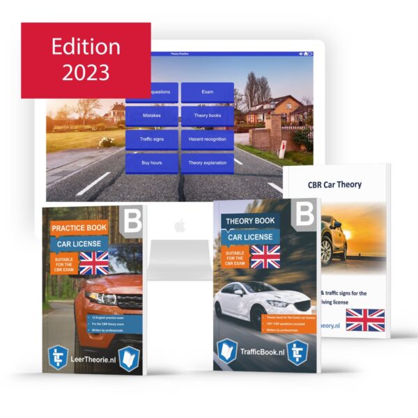 Car Theory Book English for Dutch driving license with Exercise book - Summary - Traffic Signs